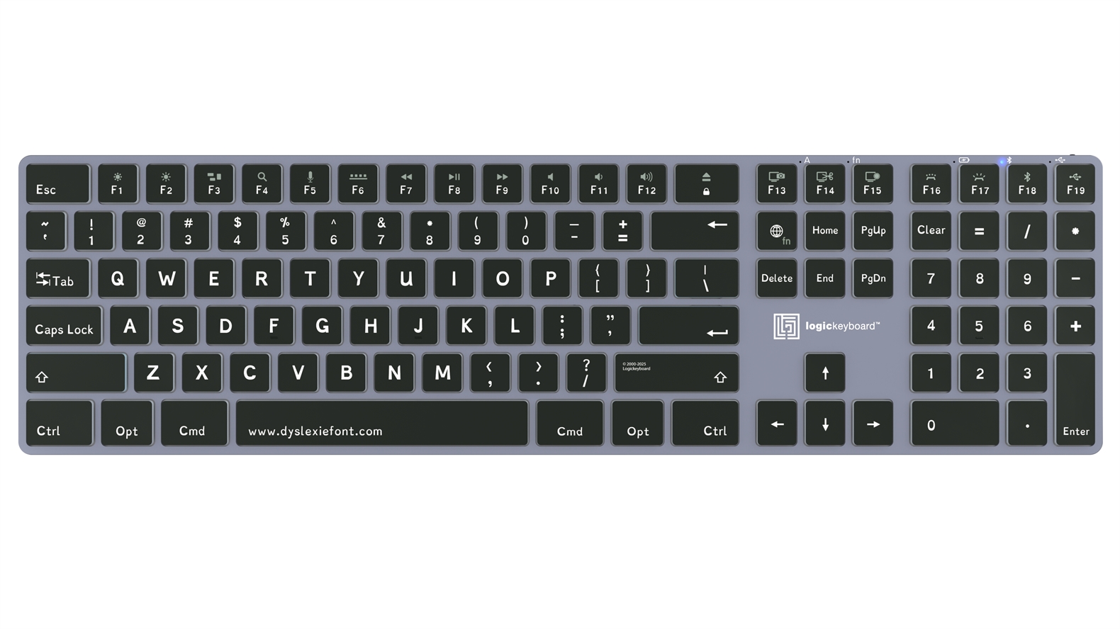 Shortcut keyboard - Dyslexia mini-bluetooth keyboard - Mac